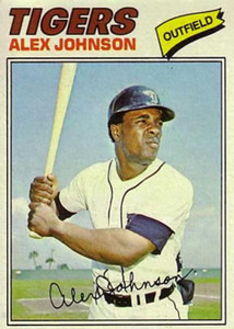 1977 Topps #637 Alex Johnson VG Detroit Tigers 