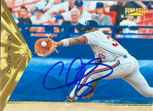 SOLD 156675 Cliff Floyd Autographed 1996 Pinnacle #91