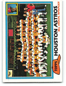 1981 Topps #678 Astros Team/Bill Virdon MG VG Houston Astros 
