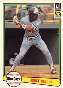 1982 Donruss #54 Jorge Bell VG RC Rookie Toronto Blue Jays 