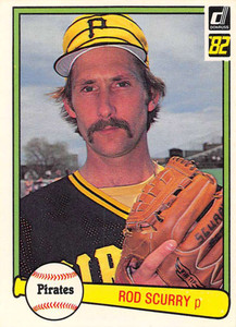 1982 Donruss #185 Rod Scurry VG Pittsburgh Pirates 