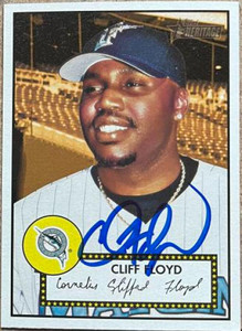 Cliff Floyd Autographed 2001 Topps Heritage #66 Red Back