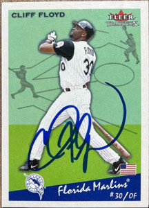 Cliff Floyd Autographed 2002 Fleer Tradition #44 SP