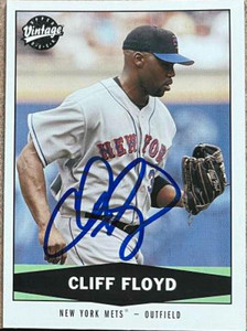 Cliff Floyd Autographed 2004 Upper Deck Vintage #281