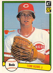 1982 Donruss #229 Tom Hume VG Cincinnati Reds 