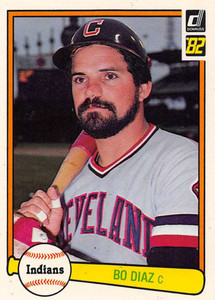 1982 Donruss #263 Bo Diaz VG Cleveland Indians 