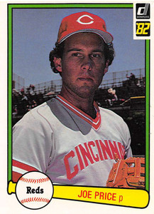 1982 Donruss #481 Joe Price VG Cincinnati Reds 