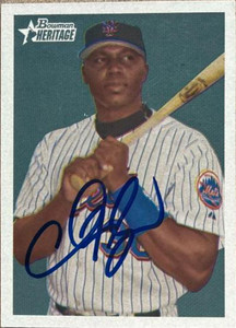 Cliff Floyd Autographed 2006 Bowman Heritage #183