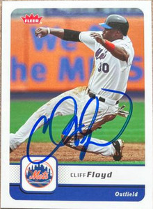 Cliff Floyd Autographed 2006 Fleer #205