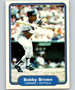 1982 Fleer #30 Bobby Brown VG New York Yankees 