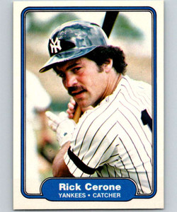 1982 Fleer #31 Rick Cerone VG New York Yankees 