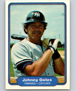 1982 Fleer #47 Johnny Oates VG New York Yankees 