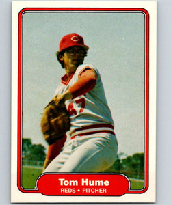 1982 Fleer #69 Tom Hume VG Cincinnati Reds 