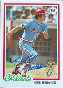 Keith Hernandez Autographed 2004 Topps All-Time Fan Favorites - Autographs #FFA-KH Keith Hernandez AU, PR50