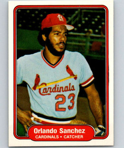 1982 Fleer #126 Orlando Sanchez VG St. Louis Cardinals 