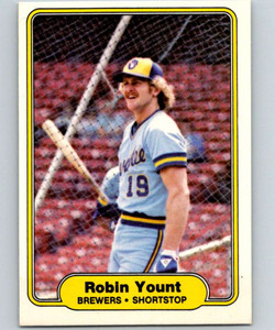 1982 Fleer #155 Robin Yount VG Milwaukee Brewers 