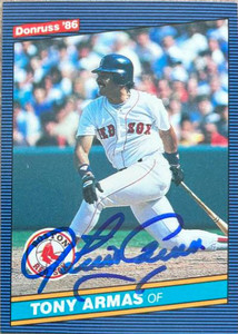 Tony Armas Autographed 1986 Donruss #127