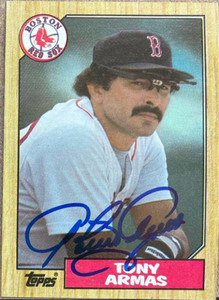 Tony Armas Autographed 1987 Topps #535