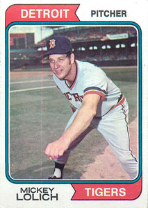 1974 Topps #9 Mickey Lolich VG Detroit Tigers 