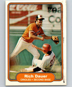1982 Fleer #161 Rich Dauer VG Baltimore Orioles 