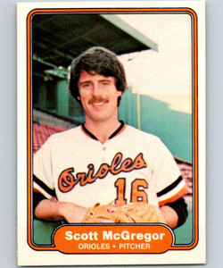 1982 Fleer #172 Scott McGregor VG Baltimore Orioles 