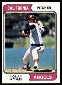 1974 Topps #20 Nolan Ryan VG California Angels 