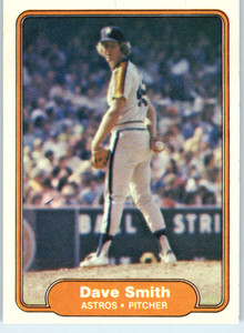 1982 Fleer #232 Dave Smith VG Houston Astros 