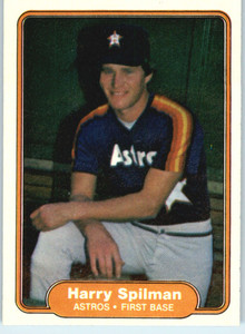 1982 Fleer #233 Harry Spilman VG Houston Astros 