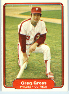 1982 Fleer #246 Greg Gross VG Philadelphia Phillies 