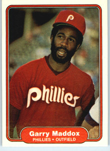 1982 Fleer #248 Garry Maddox VG Philadelphia Phillies 