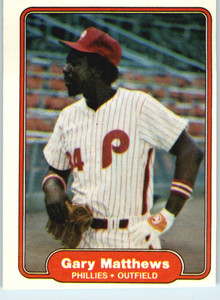1982 Fleer #249 Gary Matthews VG Philadelphia Phillies 