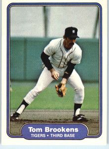1982 Fleer #263 Tom Brookens VG Detroit Tigers 