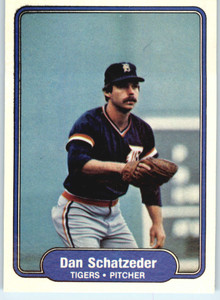 1982 Fleer #281 Dan Schatzeder VG Detroit Tigers 
