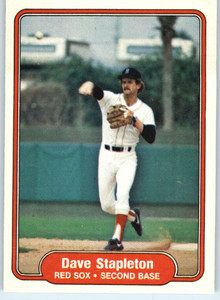 1982 Fleer #308 Dave Stapleton VG Boston Red Sox 
