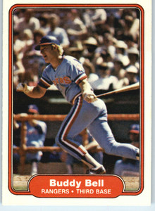 1982 Fleer #313 Buddy Bell VG Texas Rangers 