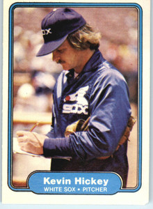 1982 Fleer #344 Kevin Hickey VG RC Rookie Chicago White Sox 