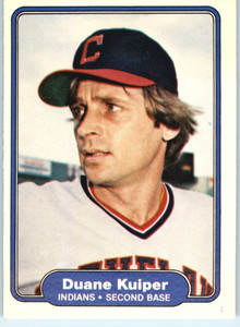 1982 Fleer #373 Duane Kuiper VG Cleveland Indians 