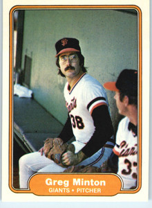 1982 Fleer #396 Greg Minton VG San Francisco Giants 