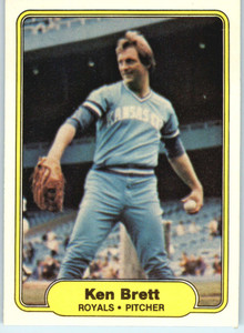 1982 Fleer #406 Ken Brett VG Kansas City Royals 