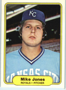 1982 Fleer #412 Mike Jones VG Kansas City Royals 