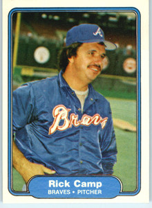 1982 Fleer #432 Rick Camp VG Atlanta Braves 