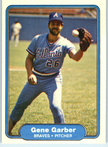1982 Fleer #434 Gene Garber VG Atlanta Braves 