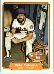 1982 Fleer #524 Pete Falcone VG New York Mets 