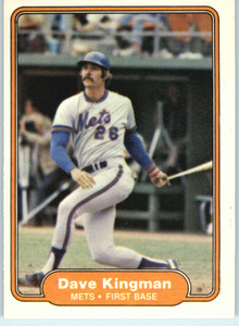 1982 Fleer #530 Dave Kingman VG New York Mets 