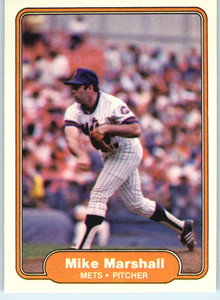 1982 Fleer #532 Mike Marshall VG New York Mets 