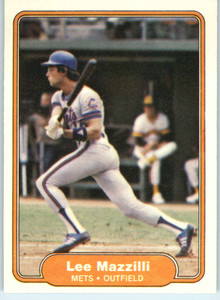 SOLD 81785 1982 Fleer #533 Lee Mazzilli VG New York Mets 