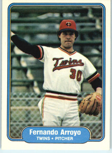 1982 Fleer #546 Fernando Arroyo VG Minnesota Twins 