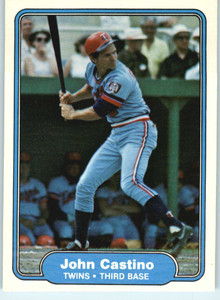 1982 Fleer #549 John Castino VG Minnesota Twins 