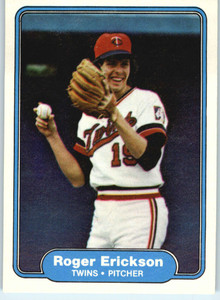 1982 Fleer #553 Roger Erickson VG Minnesota Twins 