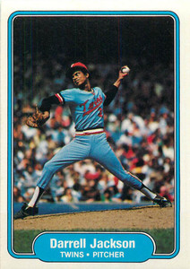 1982 Fleer #555b Darrell Jackson VG Minnesota Twins 